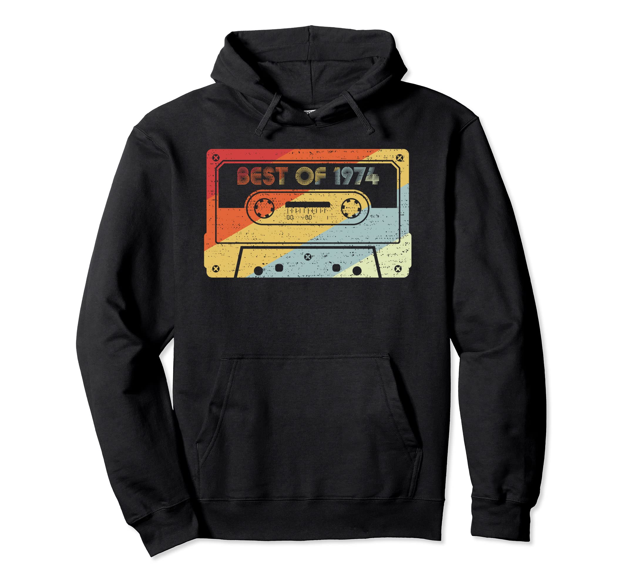 Best 1974 47Th Birthday Cassette Tape Hoodie - Streetwear Style Men Women - T-Shirt, Sweatshirt, Hoodie