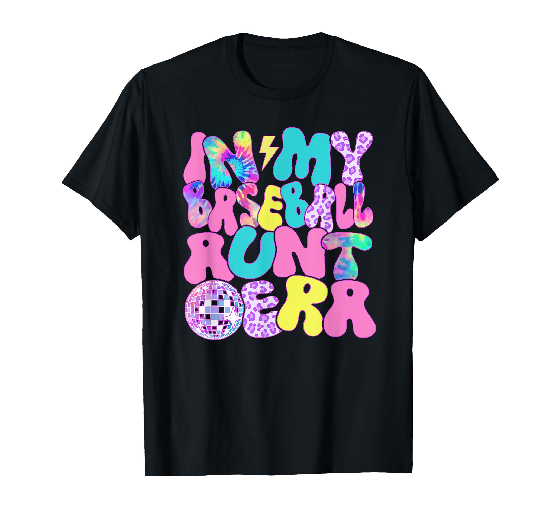 Disco Tie Dye My Baseball Aunt Era T-Shirt - Minimalist Print Men Women - T-Shirt, Sweatshirt, Hoodie