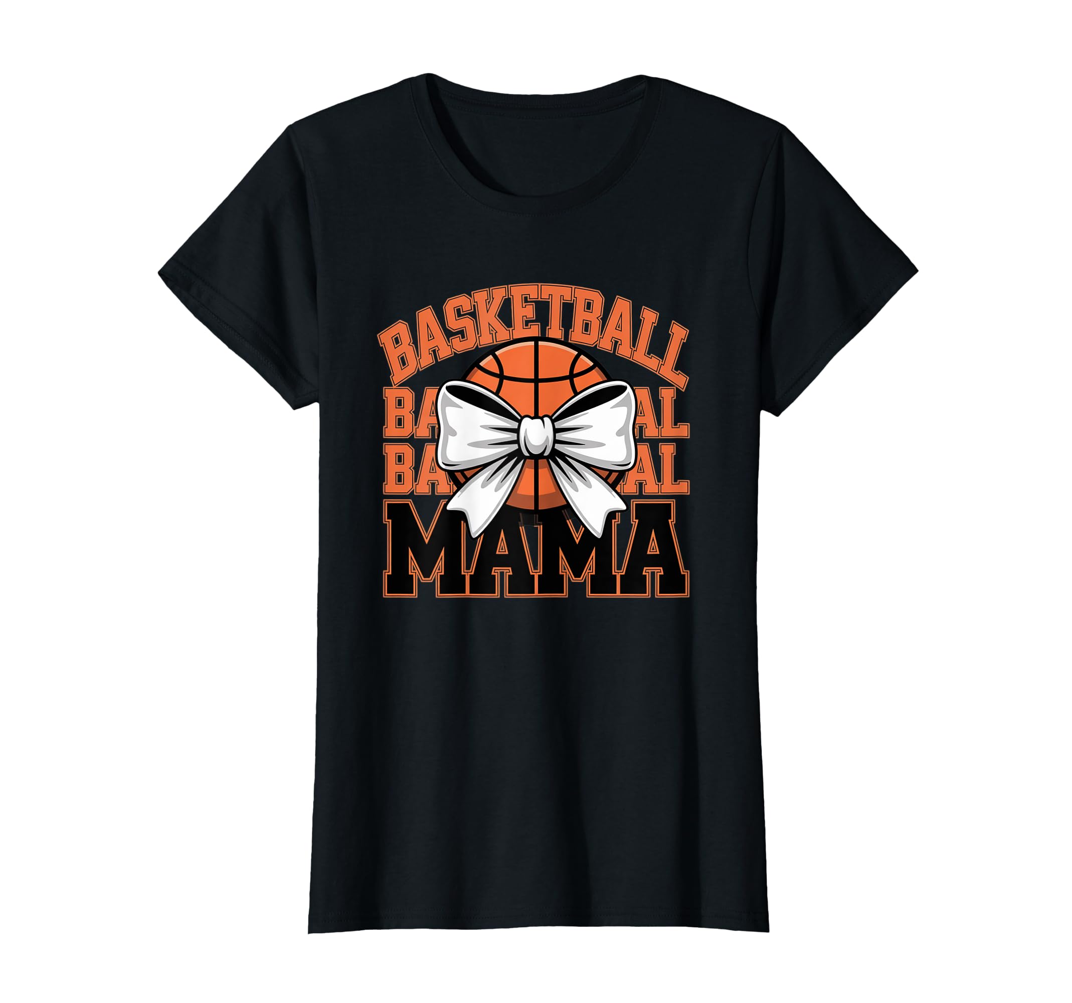 Basketball Mama Coquette Bow Game T-Shirt - Casual Everyday Wear Men Women - T-Shirt, Sweatshirt, Hoodie