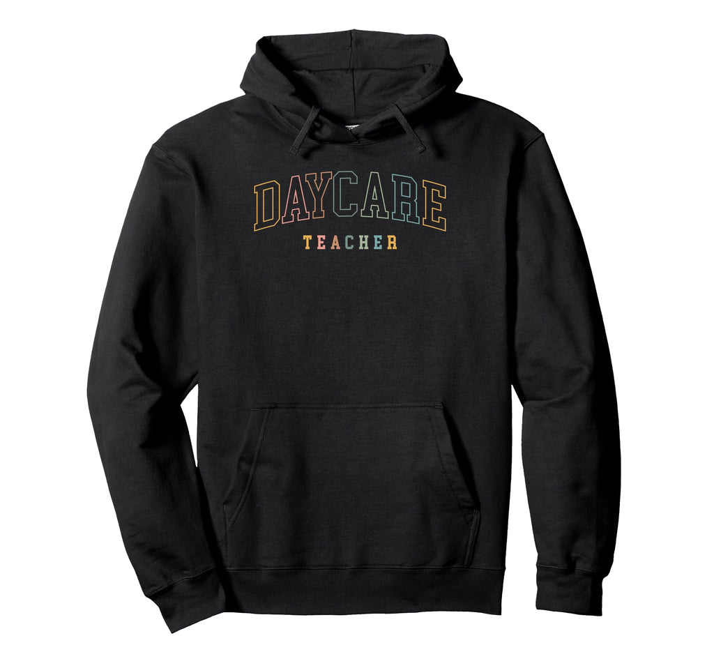 Daycare Teacher Boho Colors Hoodie - Aesthetic Graphic for Adults - T-Shirt, Sweatshirt, Hoodie