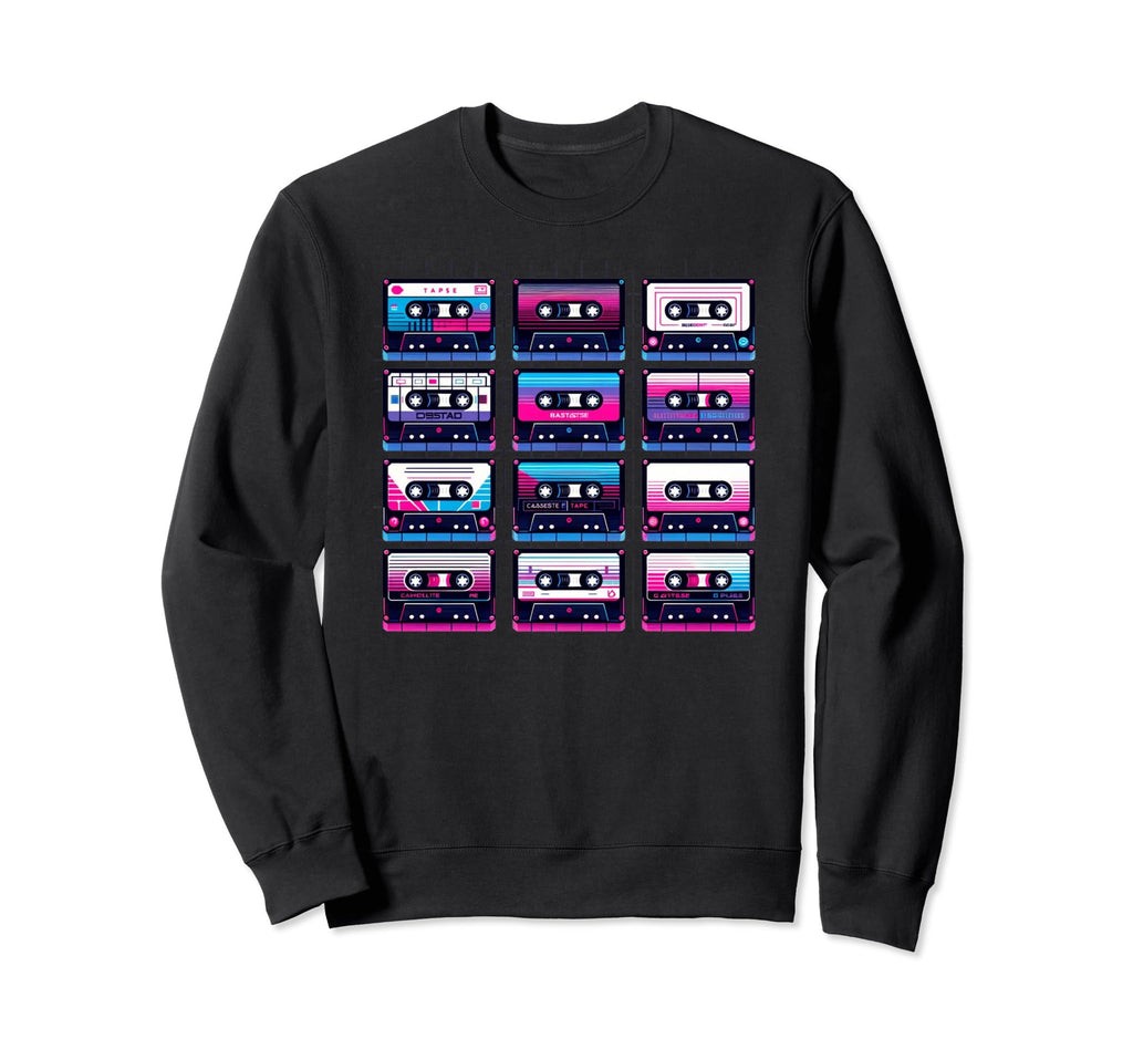 Cassette Tape Music Lover Sweatshirt - Unique Graphic for Adults - T-Shirt, Sweatshirt, Hoodie