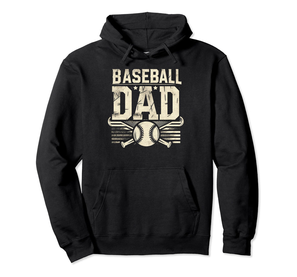 Baseball Dad Fathers Day Hoodie - Custom Art Print Unisex - T-Shirt, Sweatshirt, Hoodie