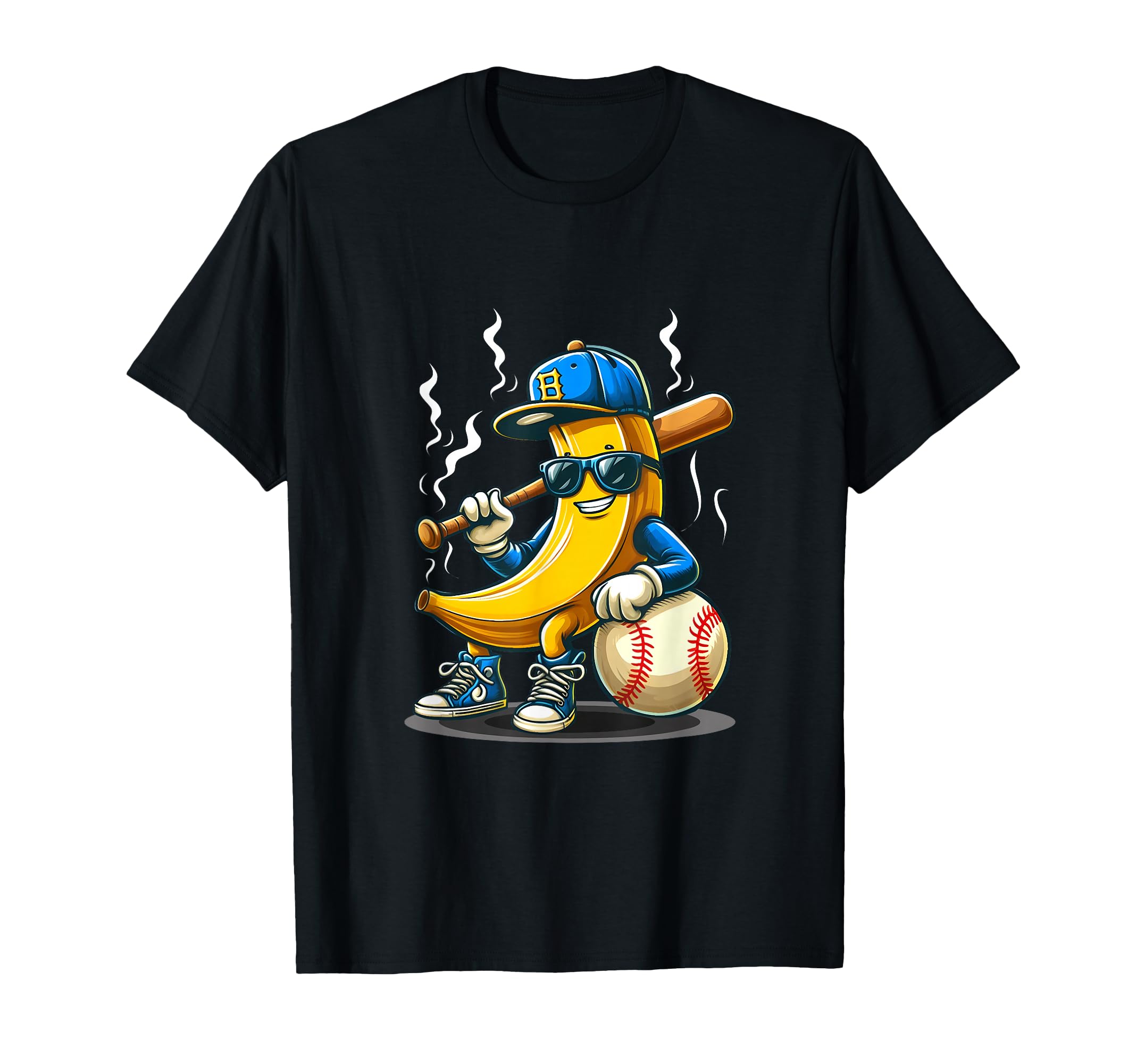 Banana Wearing Sunglasses Hat T-Shirt - Aesthetic Graphic Men Women - T-Shirt, Sweatshirt, Hoodie