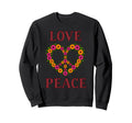 60S 70S Flower Power Groovy Love Sweatshirt - Custom Art Print for Adults - T-Shirt, Sweatshirt, Hoodie
