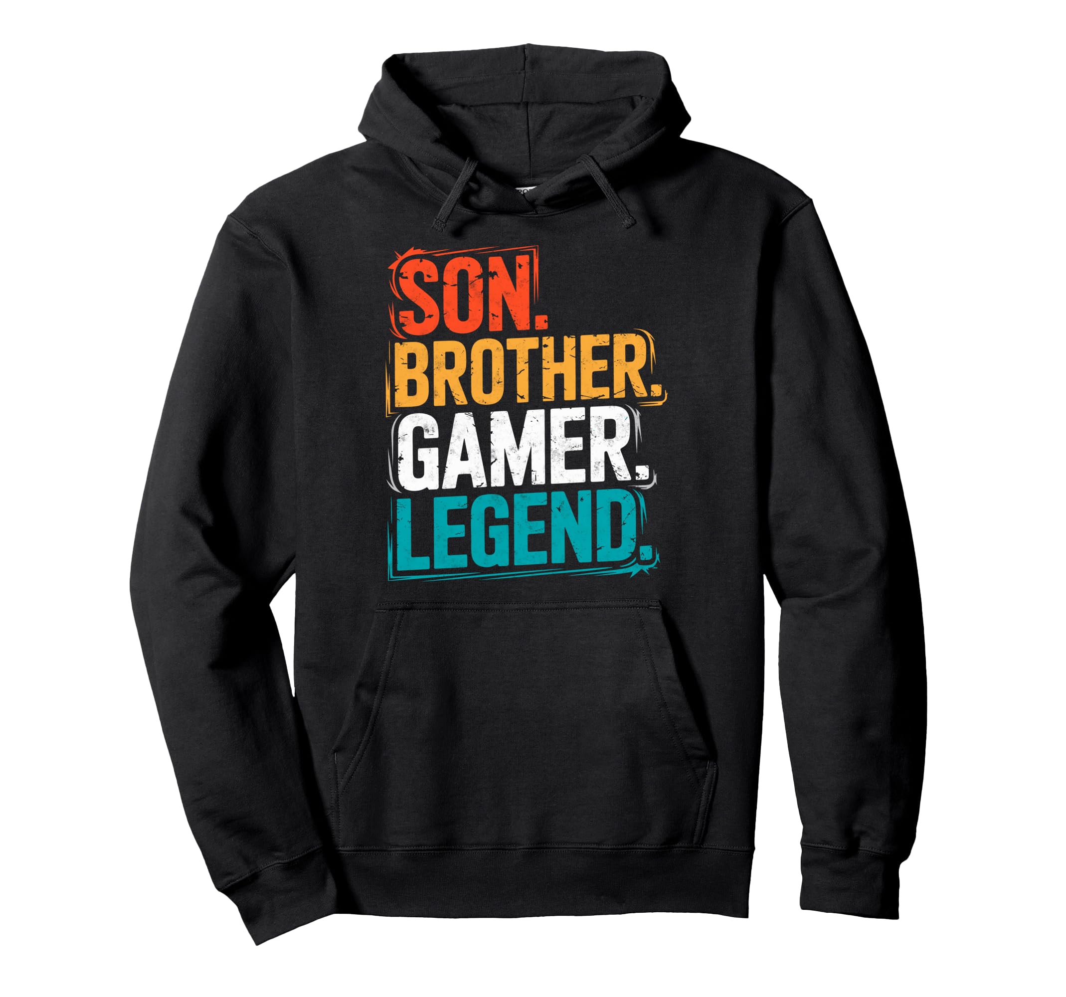 Son Brother Gamer Legend Video Game Hoodie - Novelty Apparel for Adults - T-Shirt, Sweatshirt, Hoodie