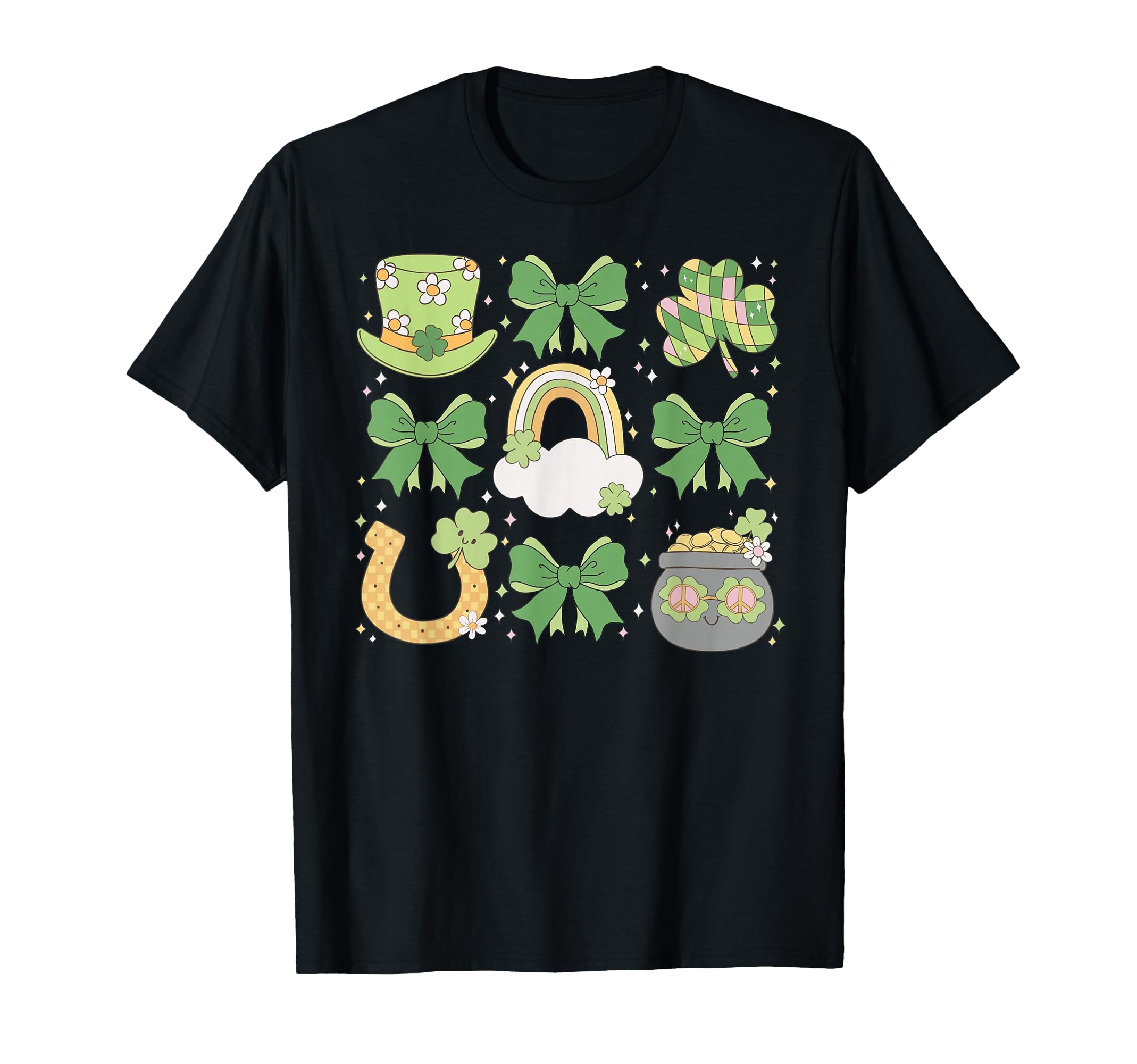 St Patricks Day Rainbow Clover Western T-Shirt - Streetwear Style Unisex - T-Shirt, Sweatshirt, Hoodie