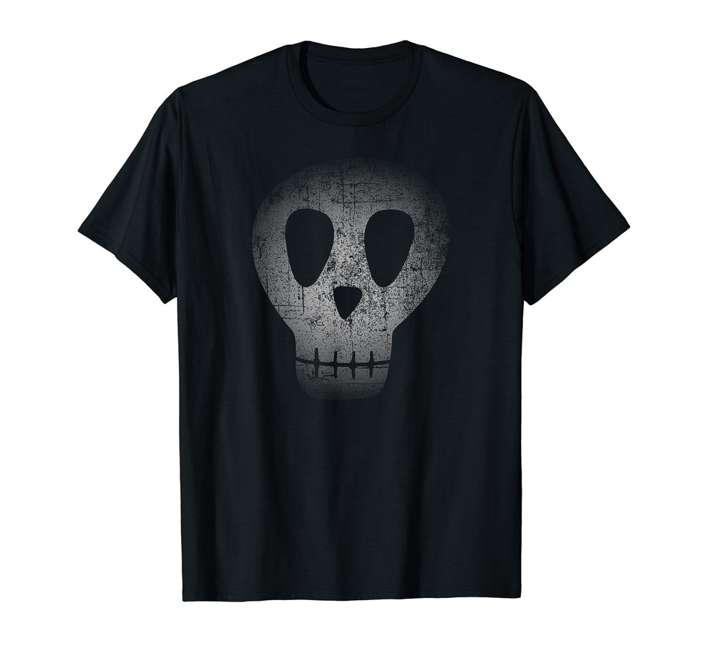 Creepy Dark Skull Distressed Gothic T-Shirt - Trendy Graphic for Adults - T-Shirt, Sweatshirt, Hoodie