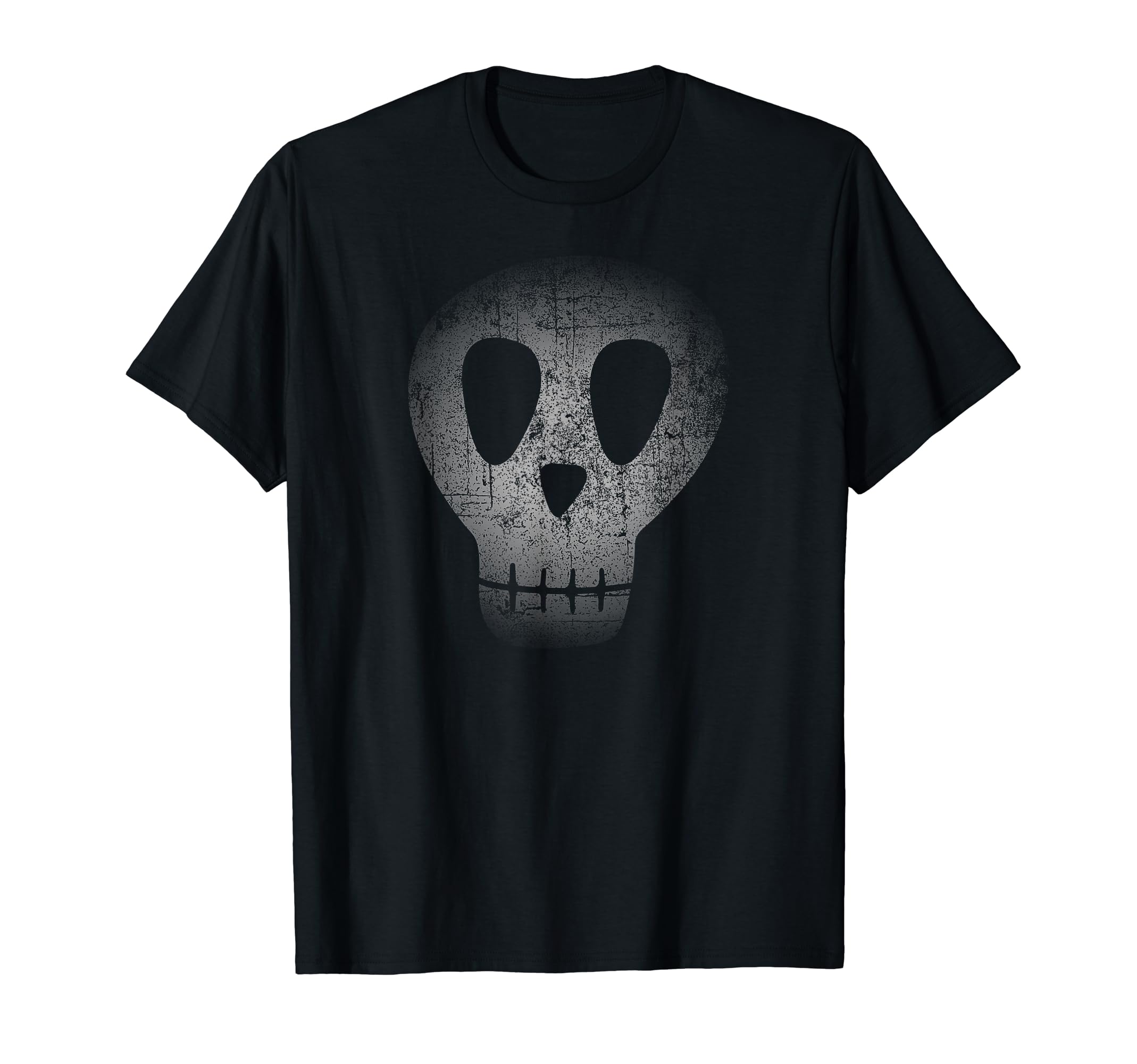 Creepy Dark Skull Distressed Gothic T-Shirt - Trendy Graphic for Adults - T-Shirt, Sweatshirt, Hoodie