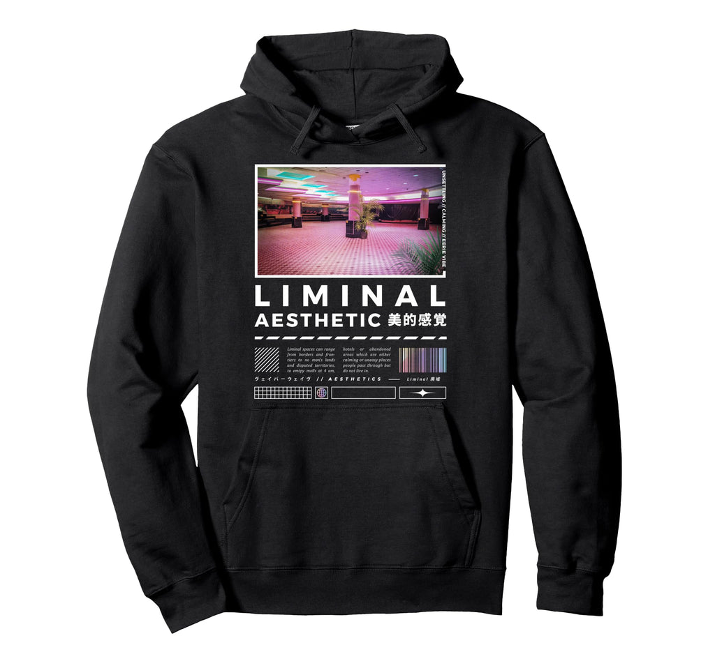 Liminal Spaces Internet 80S 90S Aesthetic Hoodie - Graphic Print Unisex - T-Shirt, Sweatshirt, Hoodie
