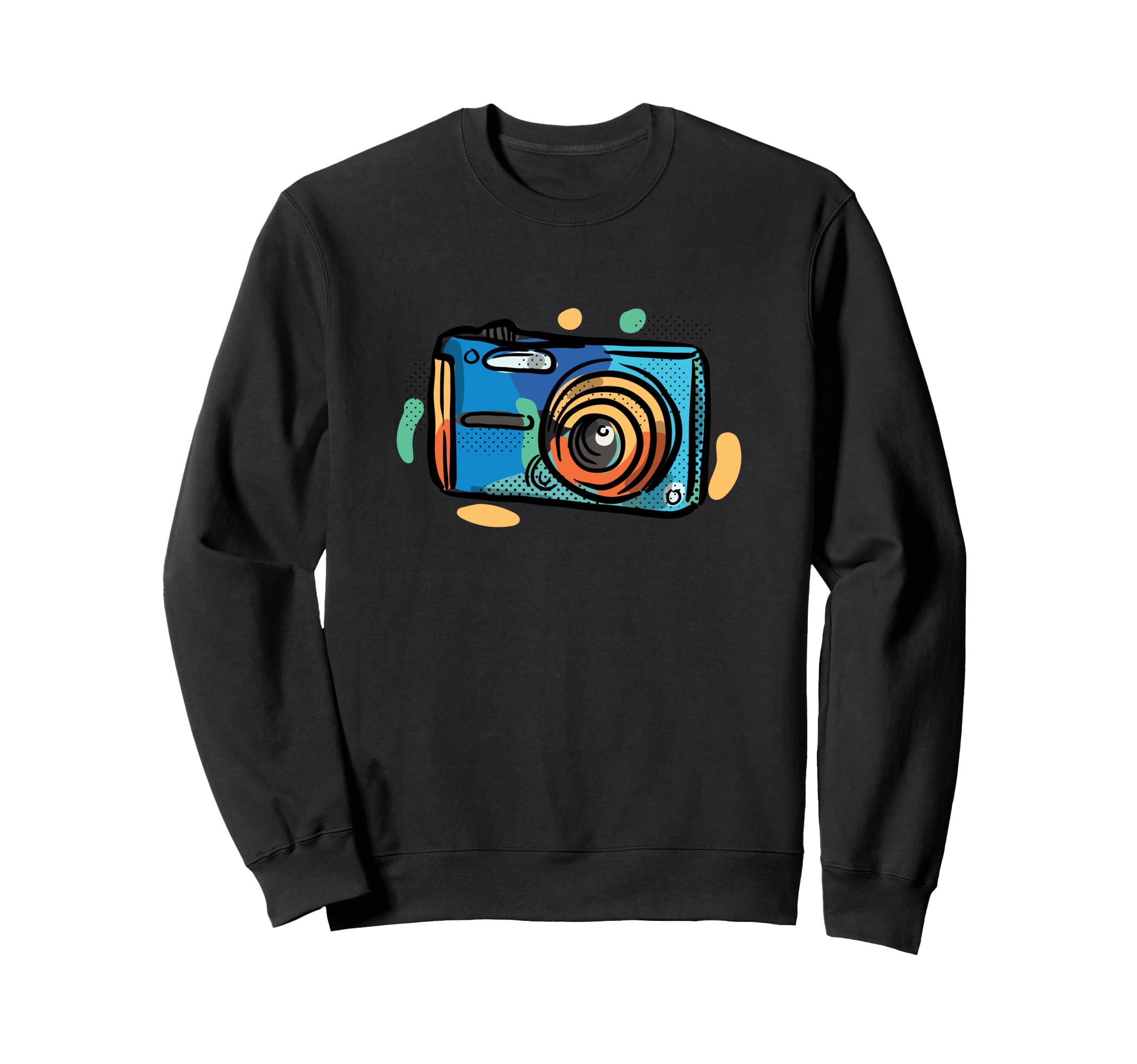Photography Lovers Camera Sweatshirt - Aesthetic Graphic for Adults - T-Shirt, Sweatshirt, Hoodie