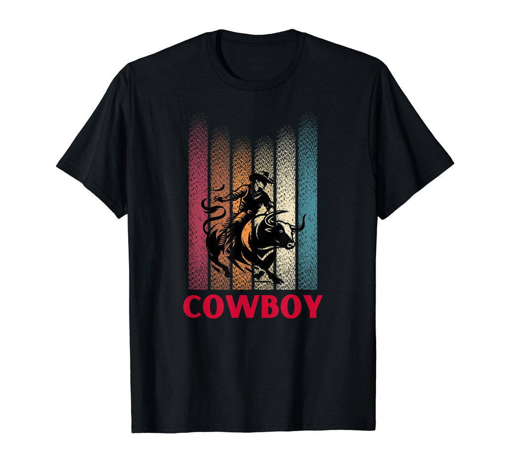 Cowboy Western Country Mens T-Shirt - Minimalist Print for Adults - T-Shirt, Sweatshirt, Hoodie