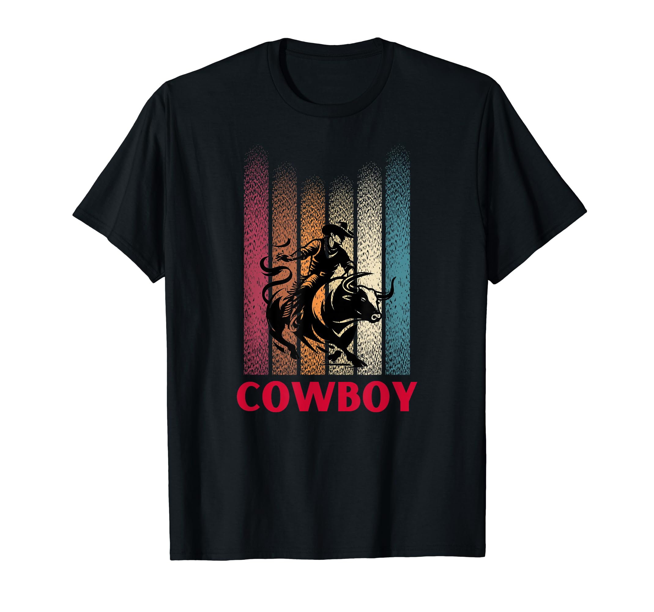 Cowboy Western Country Mens T-Shirt - Minimalist Print for Adults - T-Shirt, Sweatshirt, Hoodie
