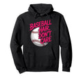 Baseball Hair Dont Care Baseball Hoodie - Custom Art Print for Adults - T-Shirt, Sweatshirt, Hoodie