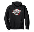 American Baseball Mom Mama Hoodie - Unique Graphic Unisex - T-Shirt, Sweatshirt, Hoodie