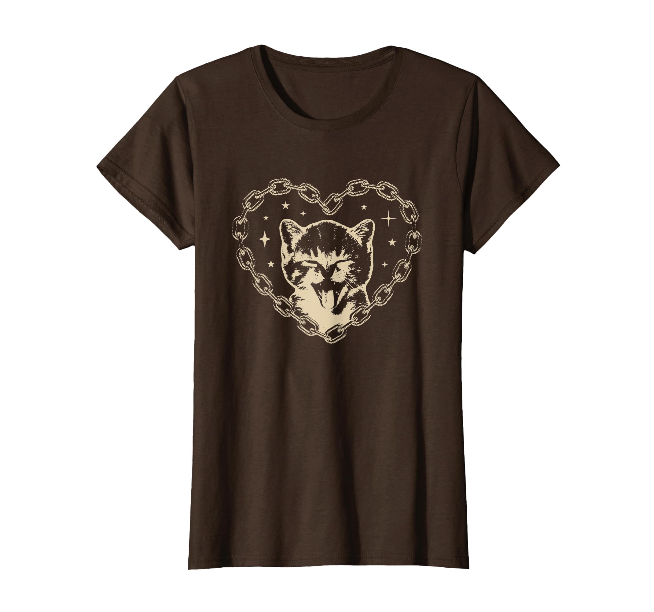 Y2K Cat Heart Emo Goth 90S 2000S T-Shirt - Streetwear Style for Adults - T-Shirt, Sweatshirt, Hoodie