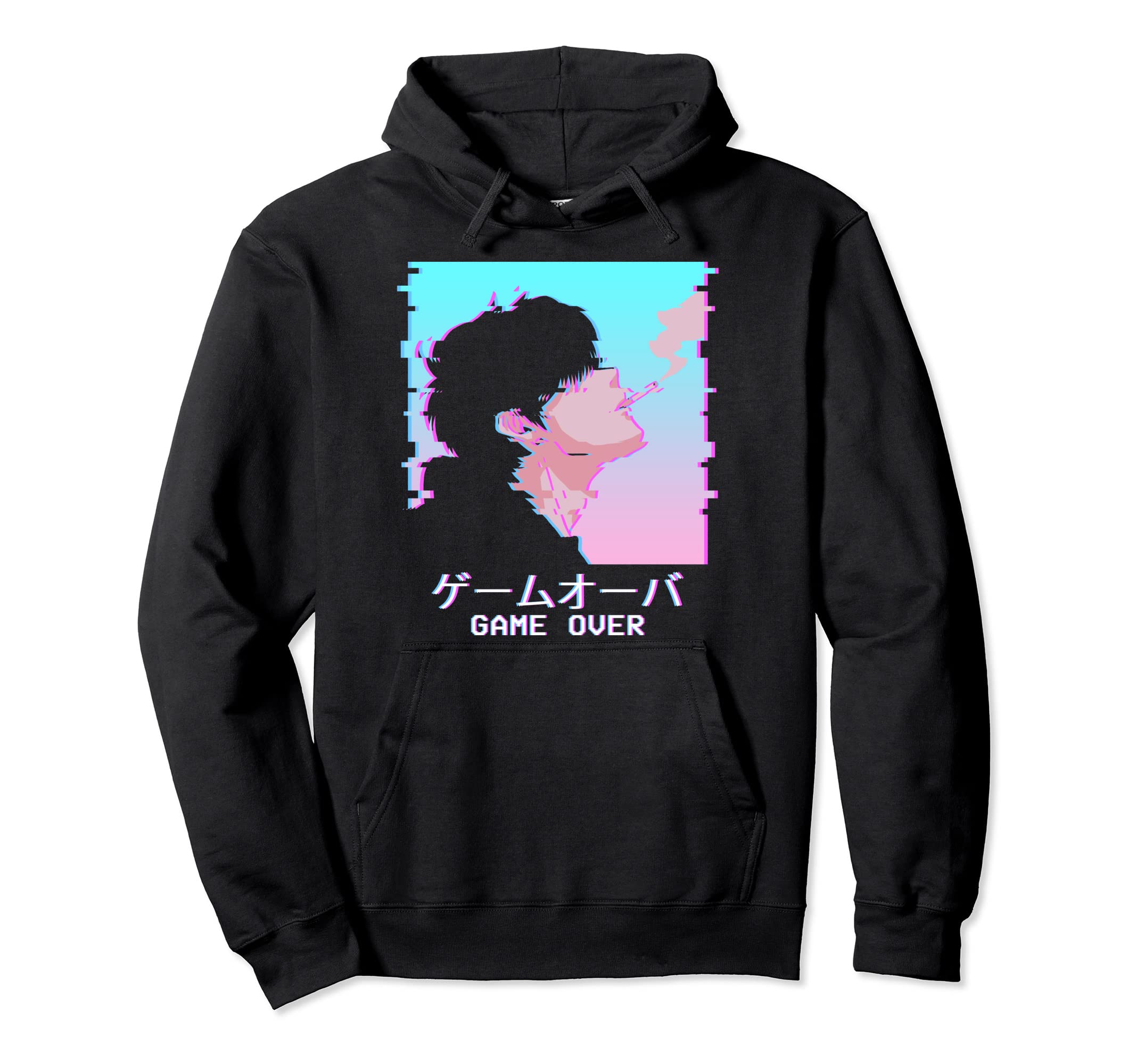 Japanese Vaporwave Aesthetic Anime Lofi Hoodie - Custom Art Print Unisex - T-Shirt, Sweatshirt, Hoodie
