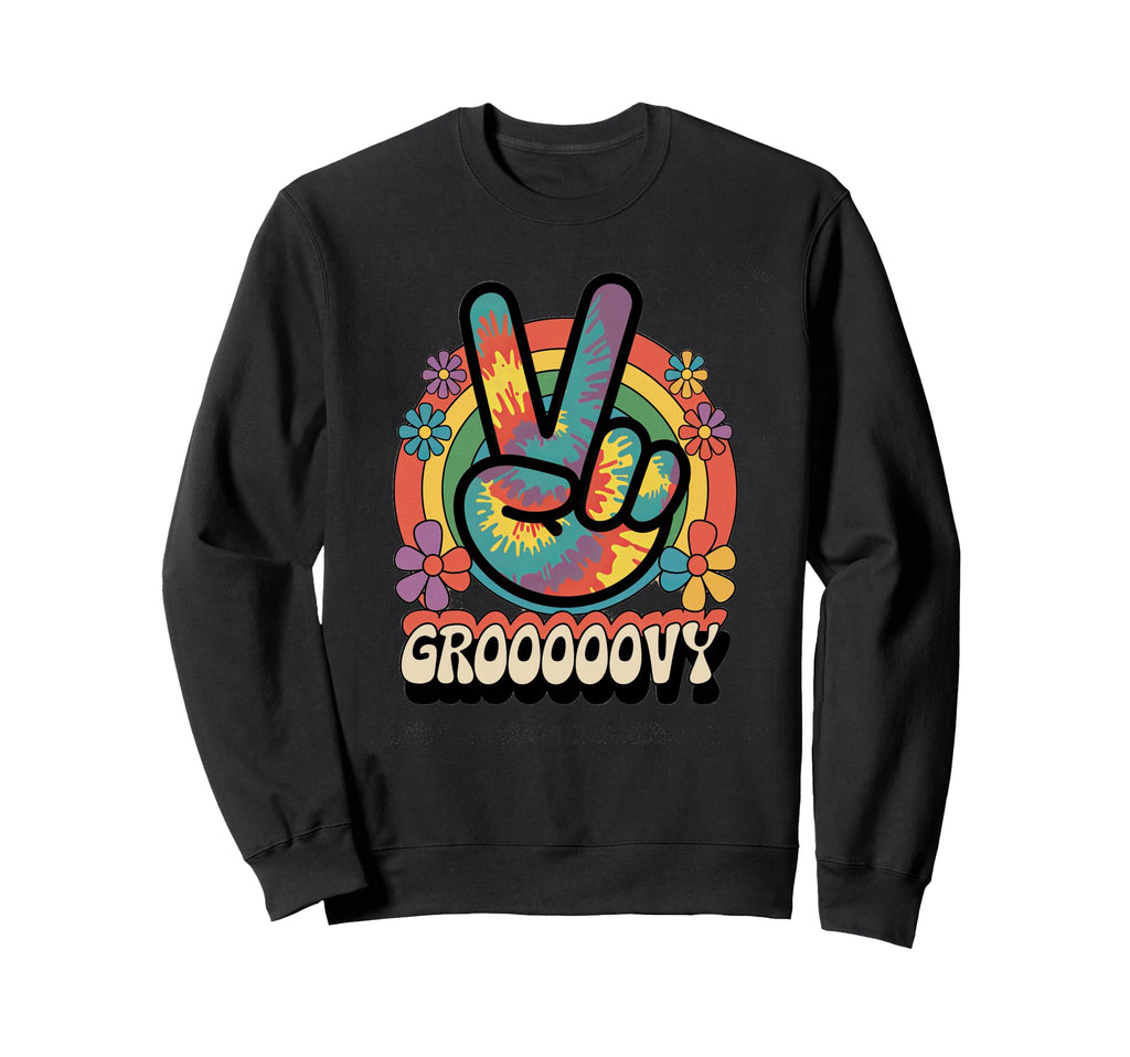 Groovy Grooooovy Discoball Party Sweatshirt - Trendy Graphic for Adults - T-Shirt, Sweatshirt, Hoodie