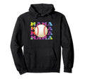 Baseball Mama Sport Mothers Day Proud Hoodie - Graphic Print for Adults - T-Shirt, Sweatshirt, Hoodie