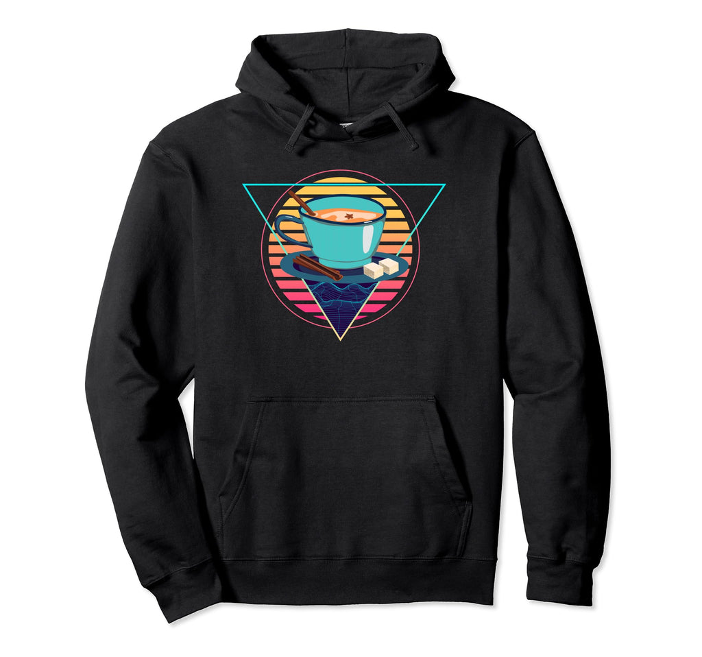 Chai Futuristic Synthwave Vaporwave Hoodie - Custom Art Print for Adults - T-Shirt, Sweatshirt, Hoodie