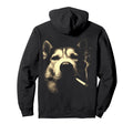 Siberian Husky Smoking Cigarette Meme Hoodie - Trendy Graphic for Adults - T-Shirt, Sweatshirt, Hoodie