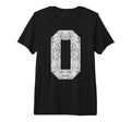 Big Distressed Number 0 Zero T-Shirt - Aesthetic Graphic Men Women - T-Shirt, Sweatshirt, Hoodie