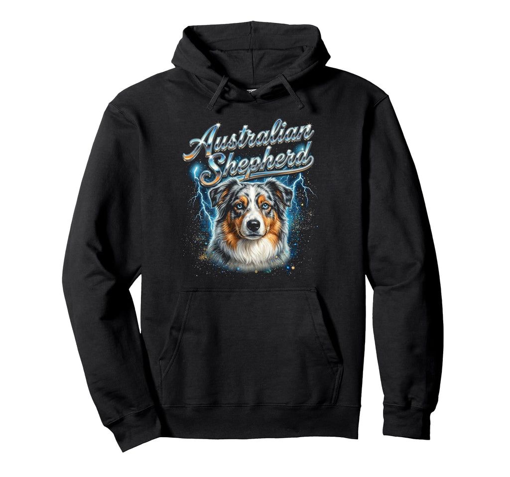 Australian Shepherd 90S Dog Lover 80S Hoodie - Novelty Apparel for Adults - T-Shirt, Sweatshirt, Hoodie