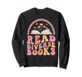Read Diverse Books Boho Butterfly Sweatshirt - Casual Everyday Wear Unisex - T-Shirt, Sweatshirt, Hoodie
