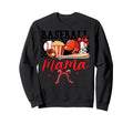 Mama Baseball Softball Popcorn Sweatshirt - Minimalist Print for Adults - T-Shirt, Sweatshirt, Hoodie