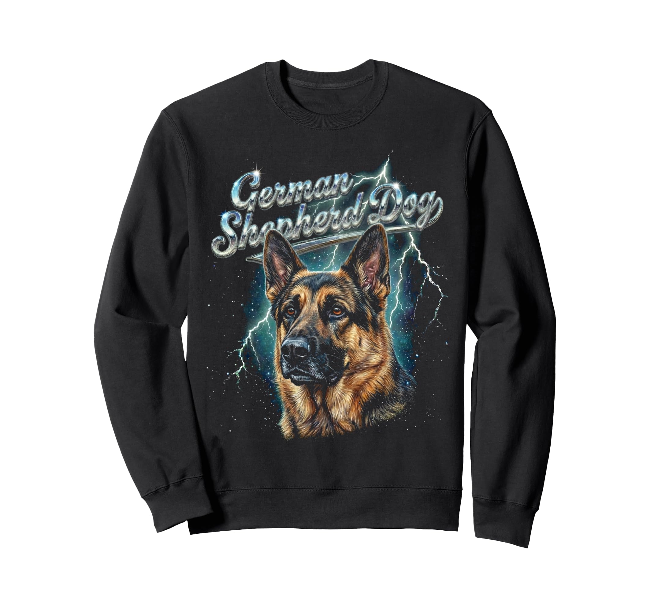 German Shepherd 90S Dog Lover Sweatshirt - Casual Everyday Wear Men Women - T-Shirt, Sweatshirt, Hoodie