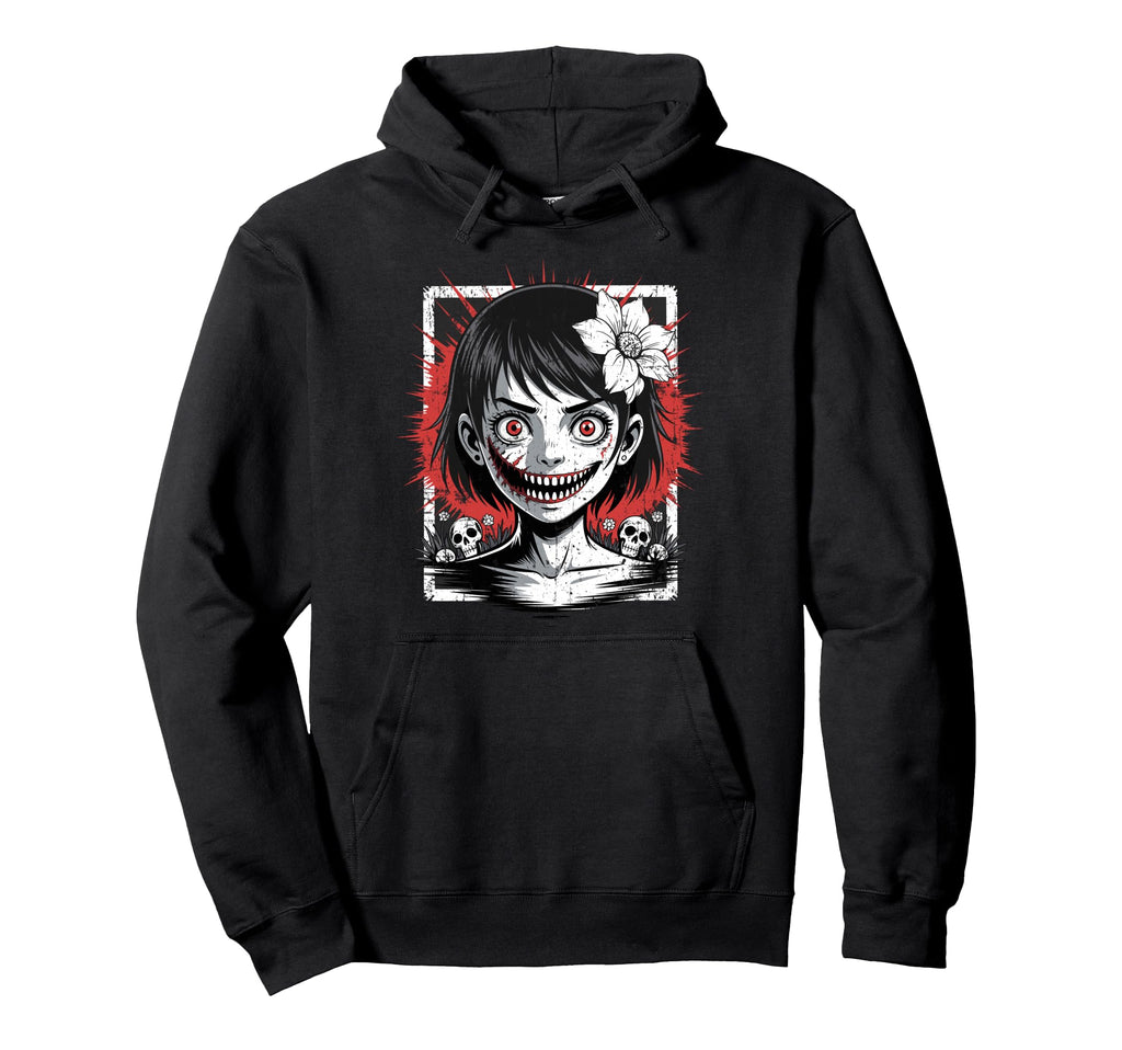 Japanese Horror Anime Manga Japan Y2K Hoodie - Streetwear Style Men Women - T-Shirt, Sweatshirt, Hoodie