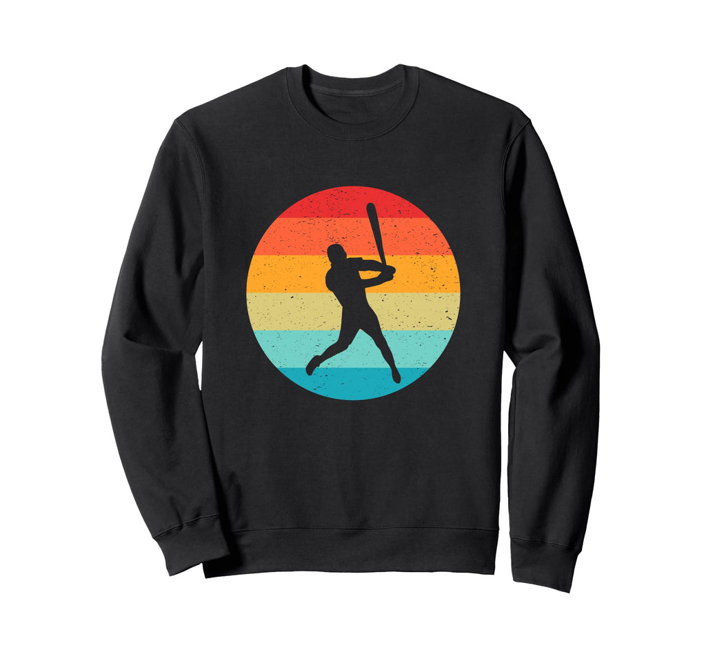 Baseball Player Silhouette Sweatshirt - Casual Everyday Wear Men Women - T-Shirt, Sweatshirt, Hoodie