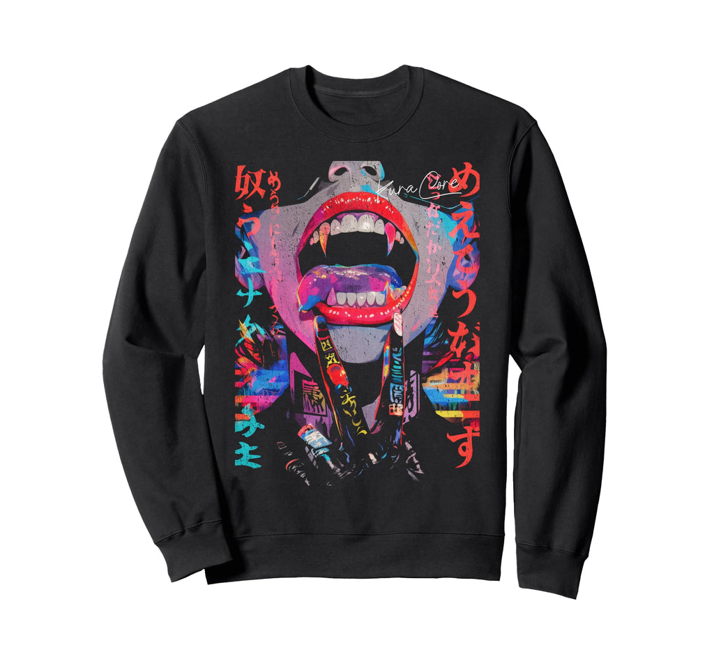 Japanese Streetwear Cyberpunk Y2K Sweatshirt - Graphic Print Unisex - T-Shirt, Sweatshirt, Hoodie
