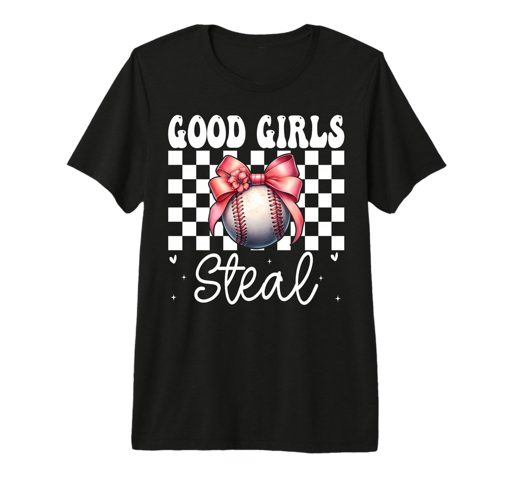 Baseball Mom Mothers Day Coquette Bow T-Shirt - Minimalist Print Men Women - T-Shirt, Sweatshirt, Hoodie