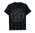 Gypsy Soul Butterfly Flowers Hippie T-Shirt - Minimalist Print Men Women - T-Shirt, Sweatshirt, Hoodie
