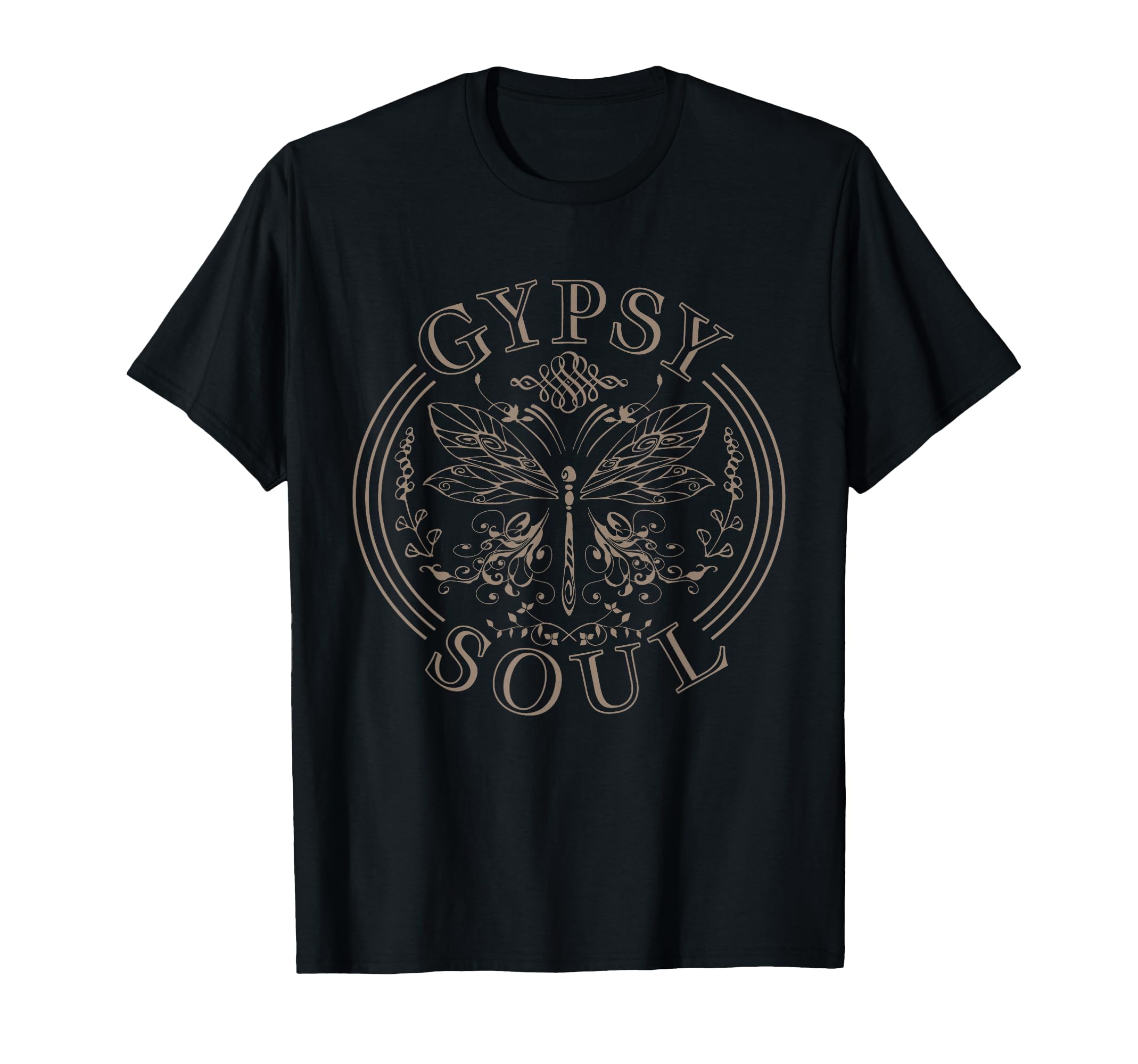 Gypsy Soul Butterfly Flowers Hippie T-Shirt - Minimalist Print Men Women - T-Shirt, Sweatshirt, Hoodie
