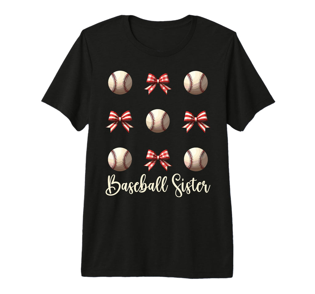Baseball Sister Funny Coquette Bow T-Shirt - Aesthetic Graphic Unisex - T-Shirt, Sweatshirt, Hoodie
