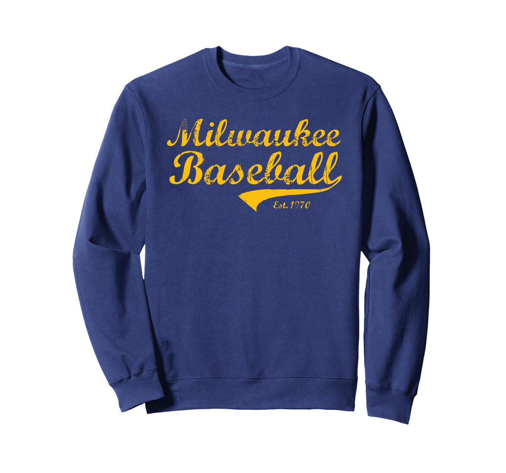 Milwaukee Wisconsin Baseball Fan Sweatshirt - Minimalist Print for Adults - T-Shirt, Sweatshirt, Hoodie