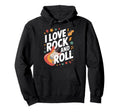 I Love Rock And Roll Electric Guitar Hoodie - Unique Graphic Men Women - T-Shirt, Sweatshirt, Hoodie