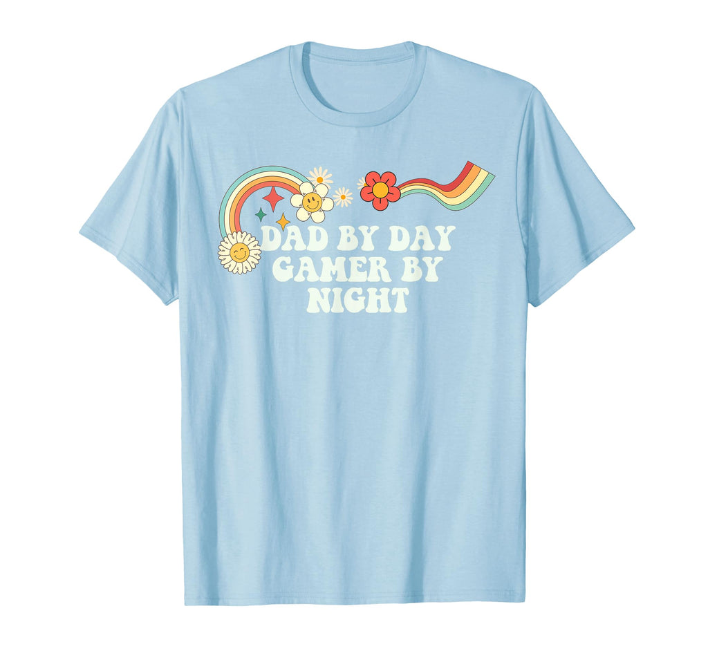 Groovy Dad Day Gamer Night Art T-Shirt - Unique Graphic Unisex - T-Shirt, Sweatshirt, Hoodie