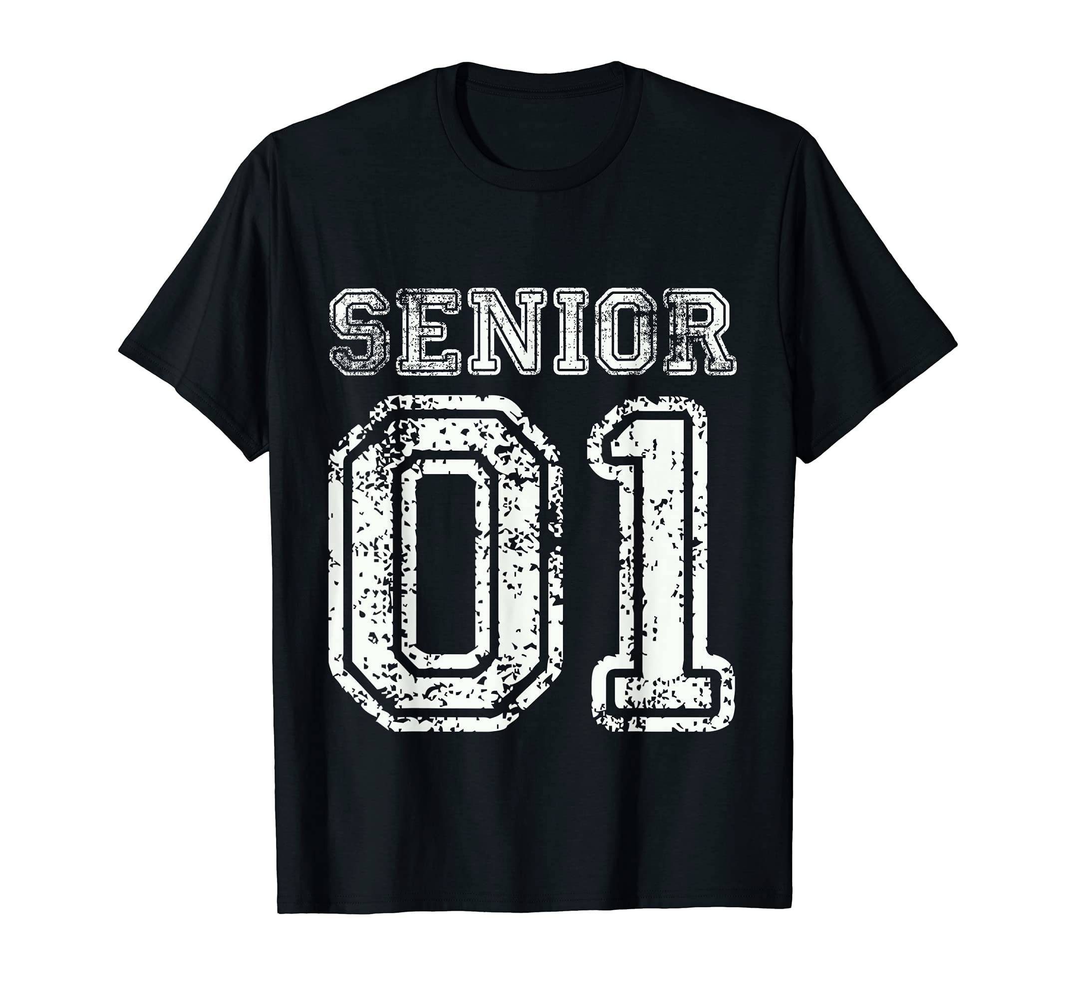 Senior 01 Class 2001 College High T-Shirt - Aesthetic Graphic for Adults - T-Shirt, Sweatshirt, Hoodie
