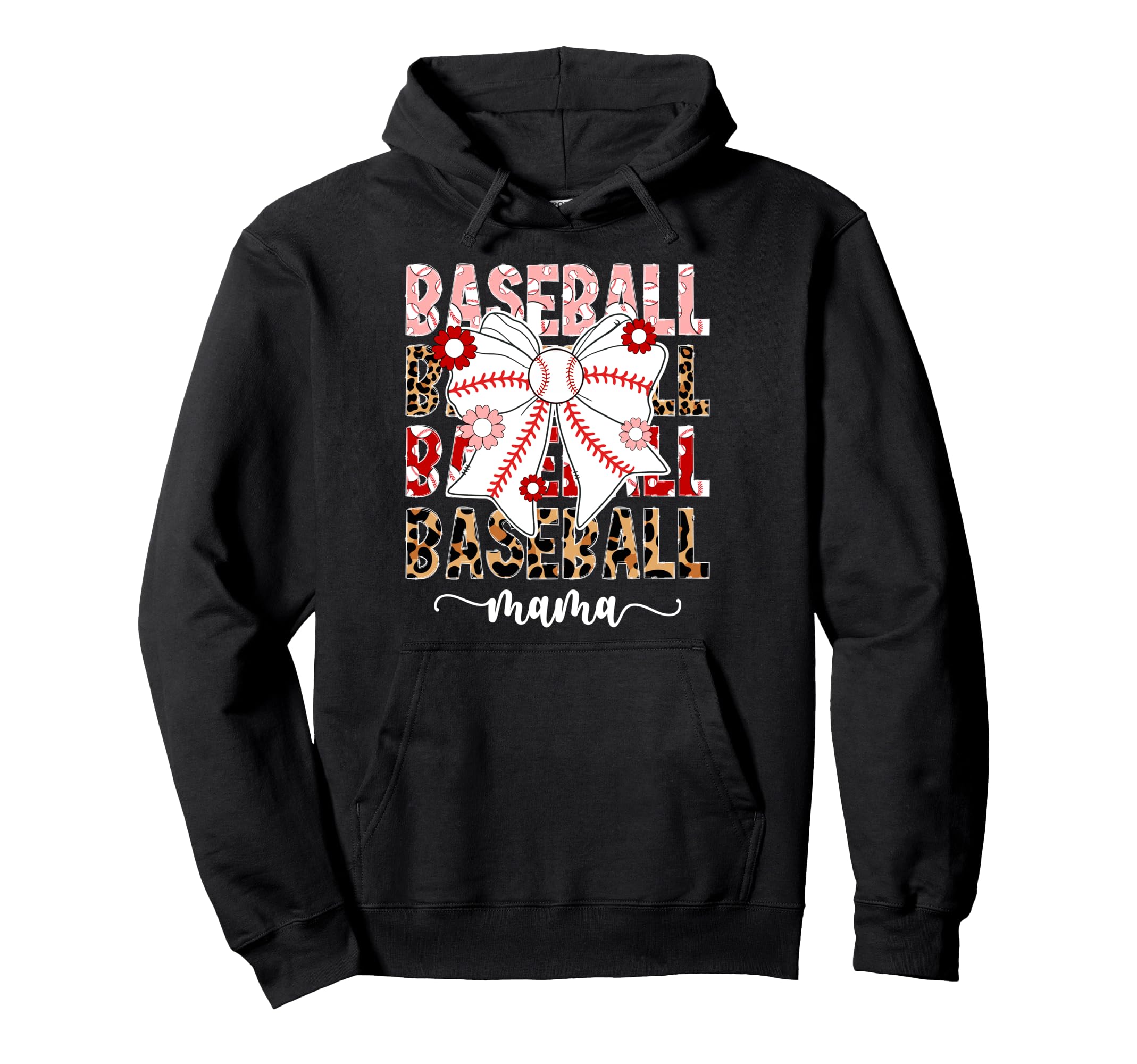Baseball Mama Coquette Baseball Mom Hoodie - Streetwear Style Men Women - T-Shirt, Sweatshirt, Hoodie