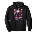 Silent Night Fever Disco Santa Funky Hoodie - Minimalist Print for Adults - T-Shirt, Sweatshirt, Hoodie