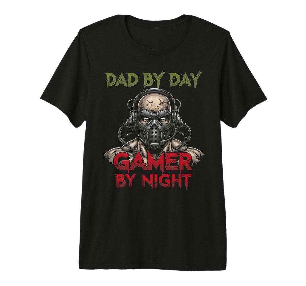 Mens Dad Day Gamer Night Masked T-Shirt - Custom Art Print Men Women - T-Shirt, Sweatshirt, Hoodie