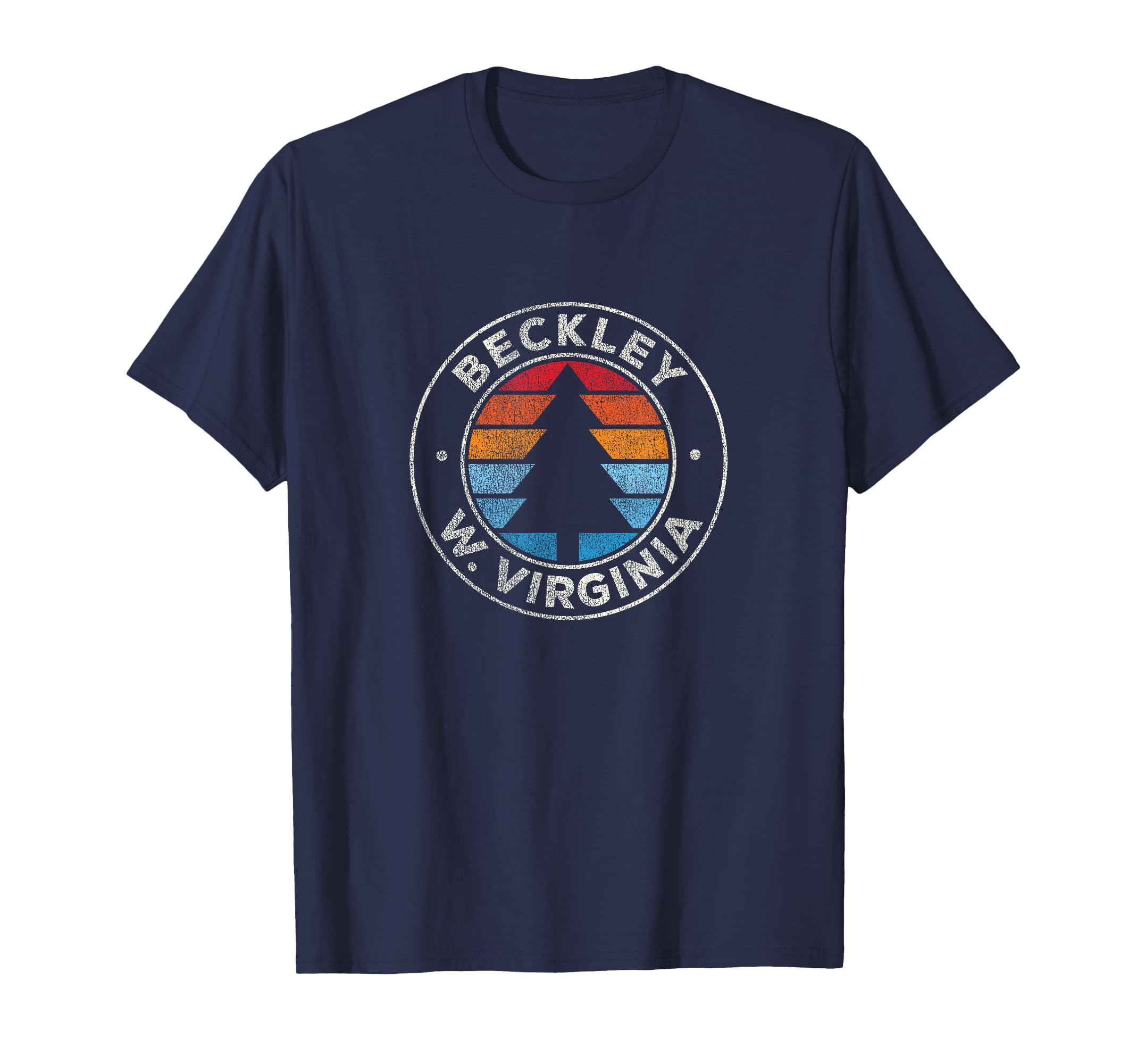 Beckley West Virginia Wv 70S T-Shirt - Custom Art Print Men Women - T-Shirt, Sweatshirt, Hoodie