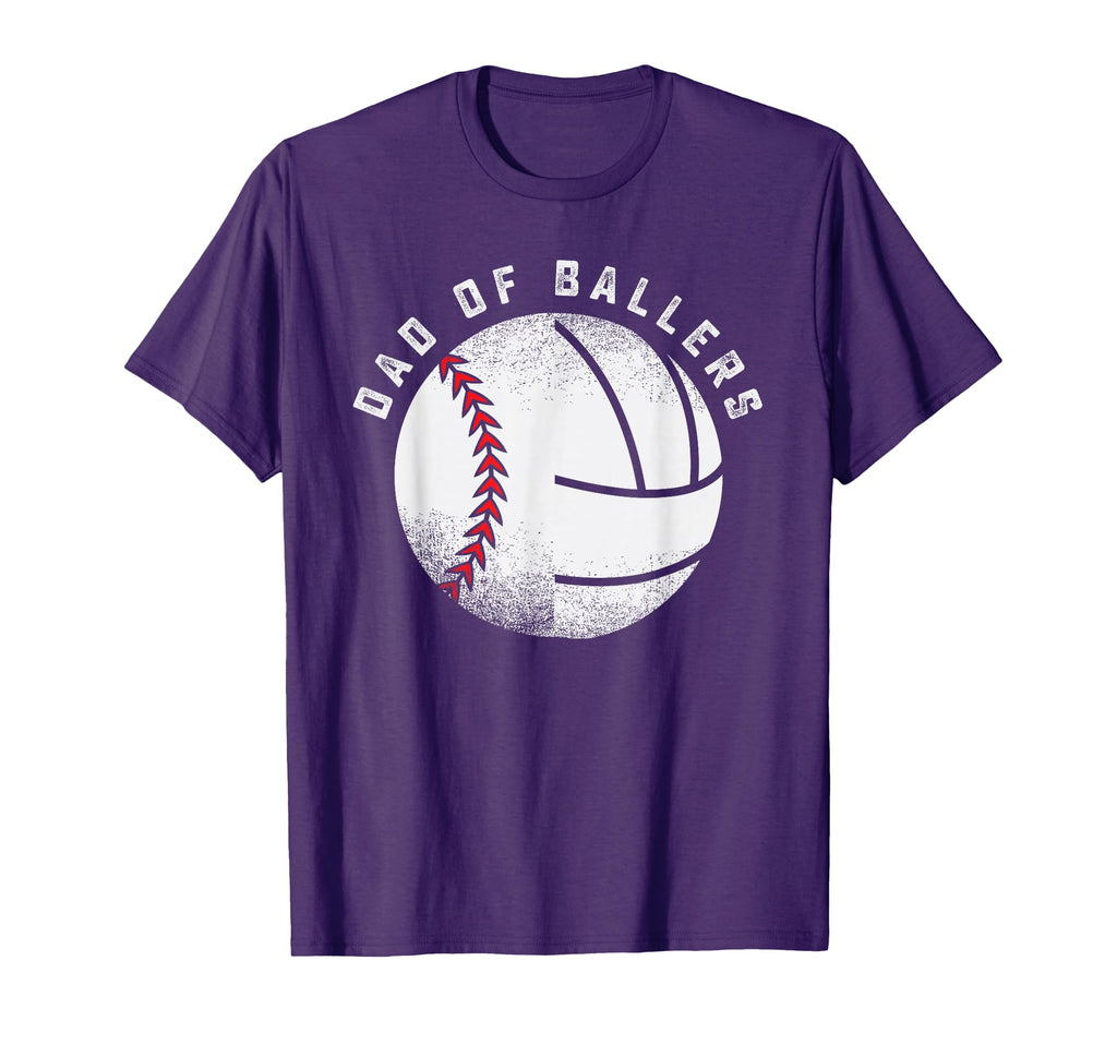 Dad Ballers Father Son Volleyball T-Shirt - Fun Novelty Design Unisex - T-Shirt, Sweatshirt, Hoodie