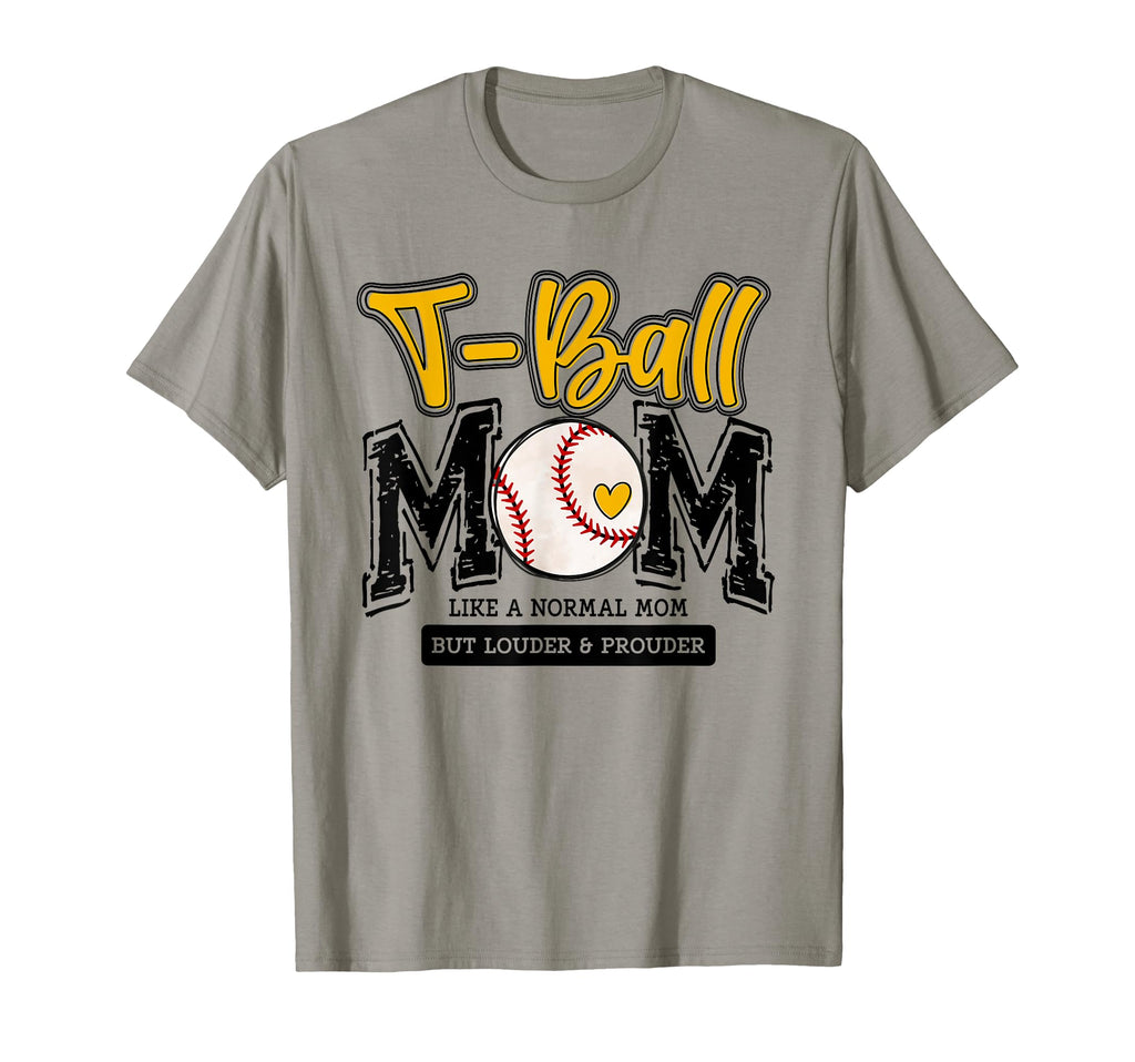 T Ball Mom Yellow Varsity Baseball T-Shirt - Aesthetic Graphic Men Women - T-Shirt, Sweatshirt, Hoodie
