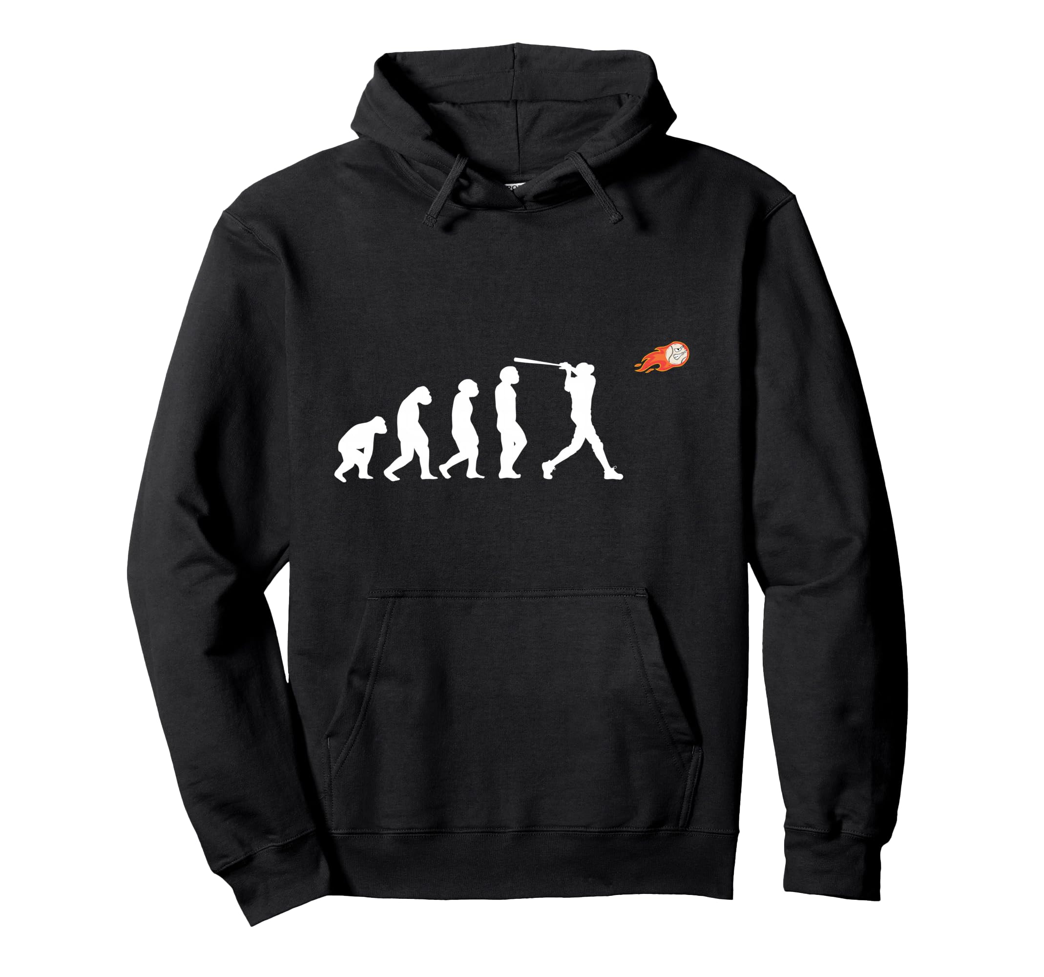 Baseball Softball Baseballplayer Evolution Hoodie - Trendy Graphic Unisex - T-Shirt, Sweatshirt, Hoodie