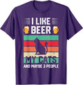 Vintage I Like Beer And My Cats Maybe 3 People - Adult & Kids T-Shirts, Sweatshirts & Hoodies apparel design preview 1
