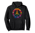 60S 70S Flower Power Groovy Love Hoodie - Aesthetic Graphic Men Women - T-Shirt, Sweatshirt, Hoodie