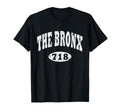 Bronx Ny 718 Reppin Bronx Distressed T-Shirt - Trendy Graphic Men Women - T-Shirt, Sweatshirt, Hoodie